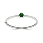Load image into Gallery viewer, Bezel Set Bangle Bracelet