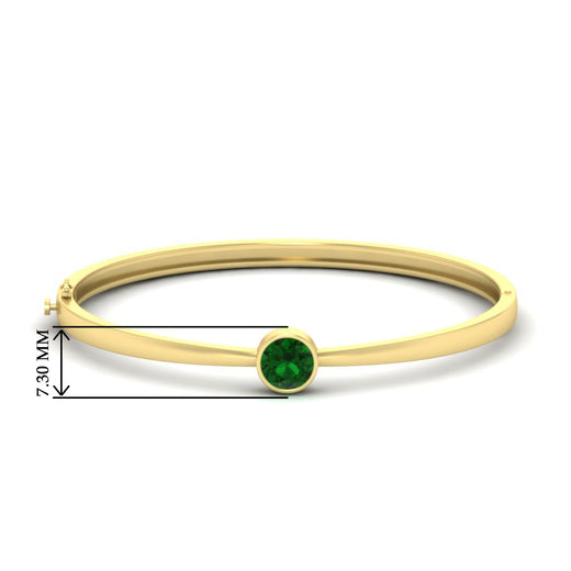 Bezel Set Bangle Bracelet