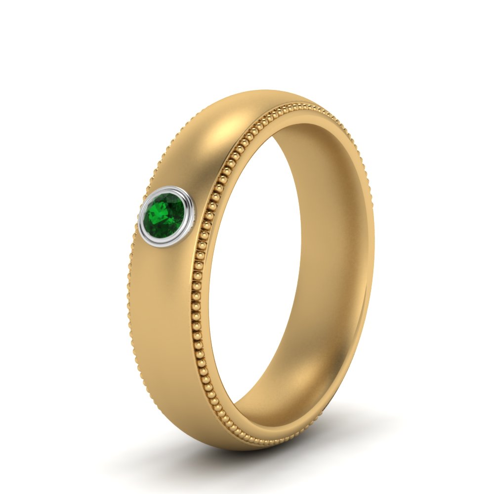 bezel-set-solitaire-mens-diamond-ring-with-emerald-in-yellow-gold-fd123214bgemgr-nl-yg