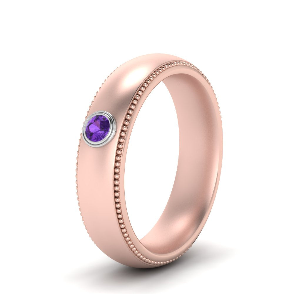 bezel-set-solitaire-mens-diamond-ring-with-purple-topaz-in-rose-gold-fd123214bgvito-nl-rg