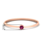Load image into Gallery viewer, Bezel Set Bangle Bracelet