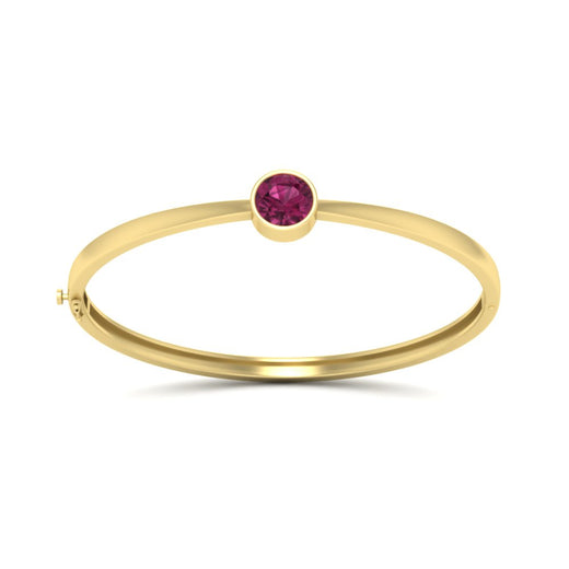 Bezel Set Bangle Bracelet