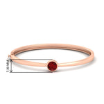 Load image into Gallery viewer, Bezel Set Bangle Bracelet