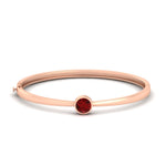 Load image into Gallery viewer, Bezel Set Bangle Bracelet