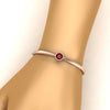 Load image into Gallery viewer, Bezel Set Bangle Bracelet