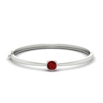 Load image into Gallery viewer, Bezel Set Bangle Bracelet