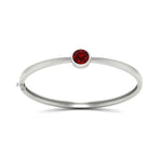 Load image into Gallery viewer, Bezel Set Bangle Bracelet