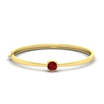 Load image into Gallery viewer, Bezel Set Bangle Bracelet