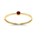 Load image into Gallery viewer, Bezel Set Bangle Bracelet