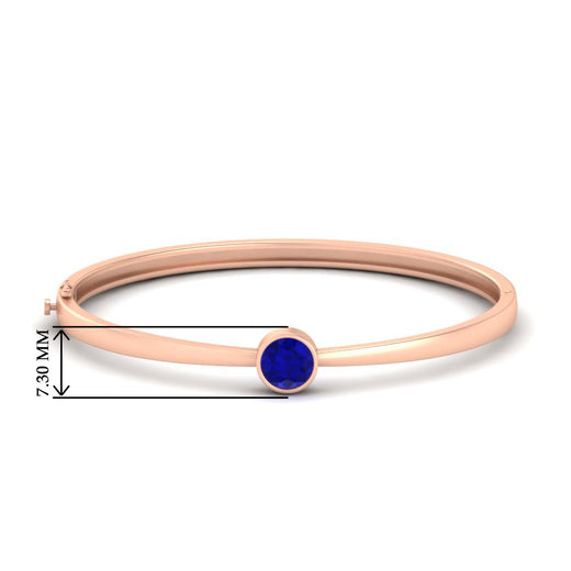 Bezel Set Bangle Bracelet