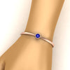 Load image into Gallery viewer, Bezel Set Bangle Bracelet