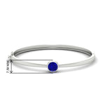 Load image into Gallery viewer, Bezel Set Bangle Bracelet