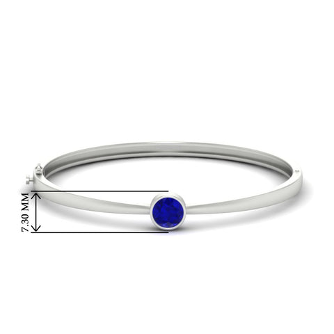 Bezel Set Bangle Bracelet