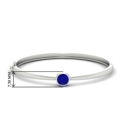 Bezel Set Bangle Bracelet