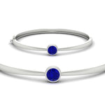 Load image into Gallery viewer, Bezel Set Bangle Bracelet