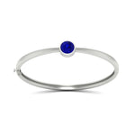 Load image into Gallery viewer, Bezel Set Bangle Bracelet