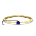 Load image into Gallery viewer, Bezel Set Bangle Bracelet