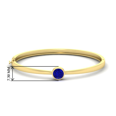 Bezel Set Bangle Bracelet