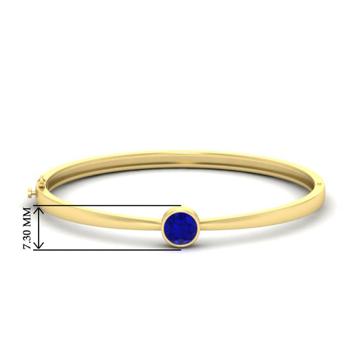 Bezel Set Bangle Bracelet