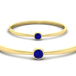 Load image into Gallery viewer, Bezel Set Bangle Bracelet
