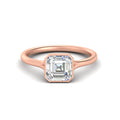 Thumbnail 6 - Split Shank Asscher Cut Bezel Set Solitaire Ring