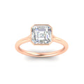 Thumbnail 7 - Split Shank Asscher Cut Bezel Set Solitaire Ring