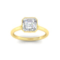 Thumbnail 12 - Split Shank Asscher Cut Bezel Set Solitaire Ring