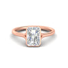 Load image into Gallery viewer, Split Shank Radiant Cut Bezel Set Solitaire Ring