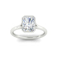 Thumbnail 7 - Split Shank Radiant Cut Bezel Set Solitaire Ring