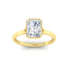 Load image into Gallery viewer, Split Shank Radiant Cut Bezel Set Solitaire Ring