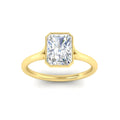 Thumbnail 12 - Split Shank Radiant Cut Bezel Set Solitaire Ring