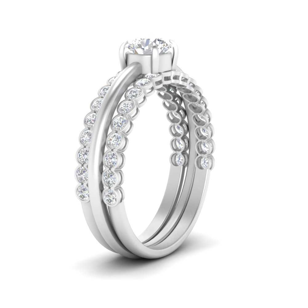 Bezel Set Stacking Solitaire Rings – Fascinating Diamonds