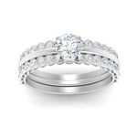 Load image into Gallery viewer, bezel-set-stacking-solitaire-rings-in-FD10095-NL-WG
