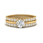 Load image into Gallery viewer, bezel-set-stacking-solitaire-rings-in-FD10095-NL-YG
