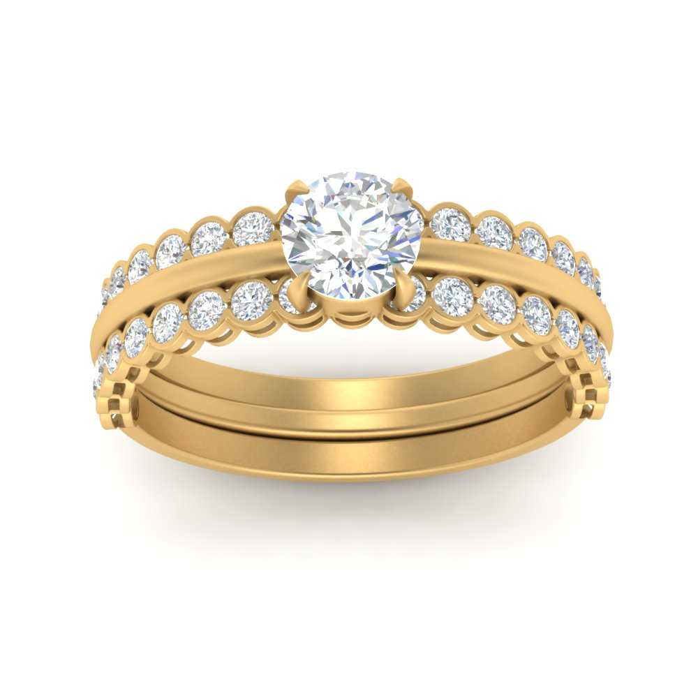 bezel-set-stacking-solitaire-rings-in-FD10095-NL-YG