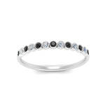 Load image into Gallery viewer, bezel-set-thin-stack-band-with-black-diamond-in-white-gold-FDWB1408BGBLACKANGLE3-NL-WG.jpg
