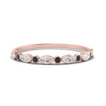 Load image into Gallery viewer, bezel-set-thin-stackable-band-with-black-diamond-in-rose-gold-FD123175BGBLACK-NL-RG.jpg
