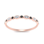 Load image into Gallery viewer, bezel-set-thin-stackable-band-with-black-diamond-in-rose-gold-FD123175BGBLACK-NL-RG.jpg
