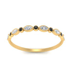 Load image into Gallery viewer, bezel-set-thin-stackable-band-with-black-diamond-in-yellow-gold-FD123175BGBLACK-NL-YG.jpg
