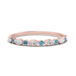 Load image into Gallery viewer, bezel-set-thin-stackable-diamond-band-with-blue-topaz-in-rose-gold-FD123175BGICBLTO-NL-RG.jpg
