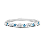Load image into Gallery viewer, bezel-set-thin-stackable-diamond-band-with-blue-topaz-in-white-gold-FD123175BGICBLTO-NL-WG.jpg
