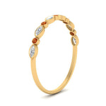 Load image into Gallery viewer, bezel-set-thin-stackable-diamond-band-with-orange-sapphire-in-yellow-gold-FD123175BGSAOR-NL-YG.jpg
