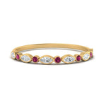 Load image into Gallery viewer, bezel-set-thin-stackable-diamond-band-with-pink-sapphire-in-yellow-gold-FD123175BGSADRPI-NL-YG.jpg
