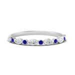 Load image into Gallery viewer, bezel-set-thin-stackable-diamond-band-with-sapphire-in-white-gold-FD123175BGSABL-NL-WG.jpg

