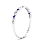 Load image into Gallery viewer, bezel-set-thin-stackable-diamond-band-with-sapphire-in-white-gold-FD123175BGSABL-NL-WG.jpg
