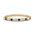 Load image into Gallery viewer, bezel-set-thin-stackable-diamond-band-with-sapphire-in-yellow-gold-FD123175BGSABL-NL-YG.jpg
