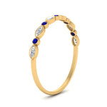 Load image into Gallery viewer, bezel-set-thin-stackable-diamond-band-with-sapphire-in-yellow-gold-FD123175BGSABL-NL-YG.jpg

