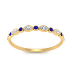 Load image into Gallery viewer, bezel-set-thin-stackable-diamond-band-with-sapphire-in-yellow-gold-FD123175BGSABL-NL-YG.jpg
