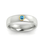 Load image into Gallery viewer, bezel-set-two-tone-solitaire-mens-blue-topaz-ring-in-white-gold-fdb10202rogicbltoangle5-nl-wg.jpg