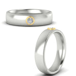 Load image into Gallery viewer, bezel-set-two-tone-solitaire-mens-diamond-ring-in-white-gold-fdb10202roangle3-nl-wg.jpg